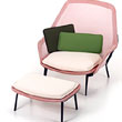 Благодаря обтягивающему покрову всей конструкции, Slow Chair сочетает в себе мягкий комфорт и эргономическую поддержку